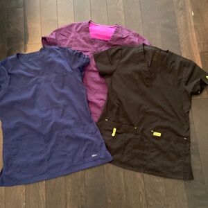 Bundle of 3 scrub tops